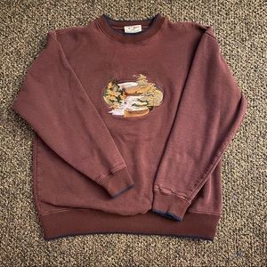 Vintage Embroidered Crewneck Sweatshirt